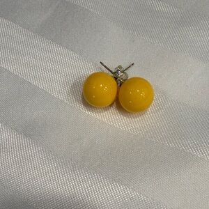 Yellow Stud Earrings